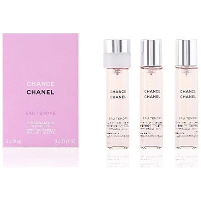 Chanel Chance Eau Tendre edt 60ml (1x20ml Nachfüllbar + 2x20ml Nachfüllung)