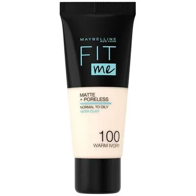 Maybelline Fit Me Matte + Poreless Foundation 100 Warm Ivory